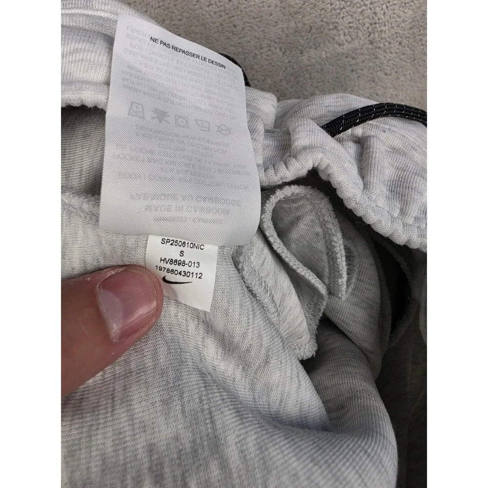 Nike Tech Fleece Joggers Kids Small Gray Heather Sweatpants HV8898-013